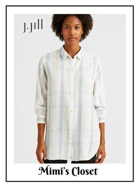 J.JILL Love Linen Tunic Size M